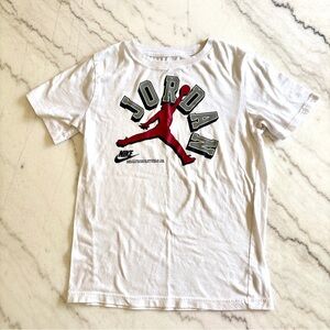 3/$15 Jordan Kids White and Red Graphic Tee